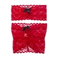 thumbnail image 3 of VISgogo Conjunto de lencería sexy de 2 piezas para mujer, sujetador corto con lazo y hombros descubiertos de encaje floral de color sólido, conjuntosexy de corte bajo para amantes, parejas VISgogo moda, 3 of 8