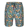 thumbnail image 4 of Naloa Foxes and Birds in Forest Men's Beach Shorts, Surfing shorts, Swim trunks, Quick Dry Swim Trunks for Surfing Beach Fun - Large, 4 of 9
