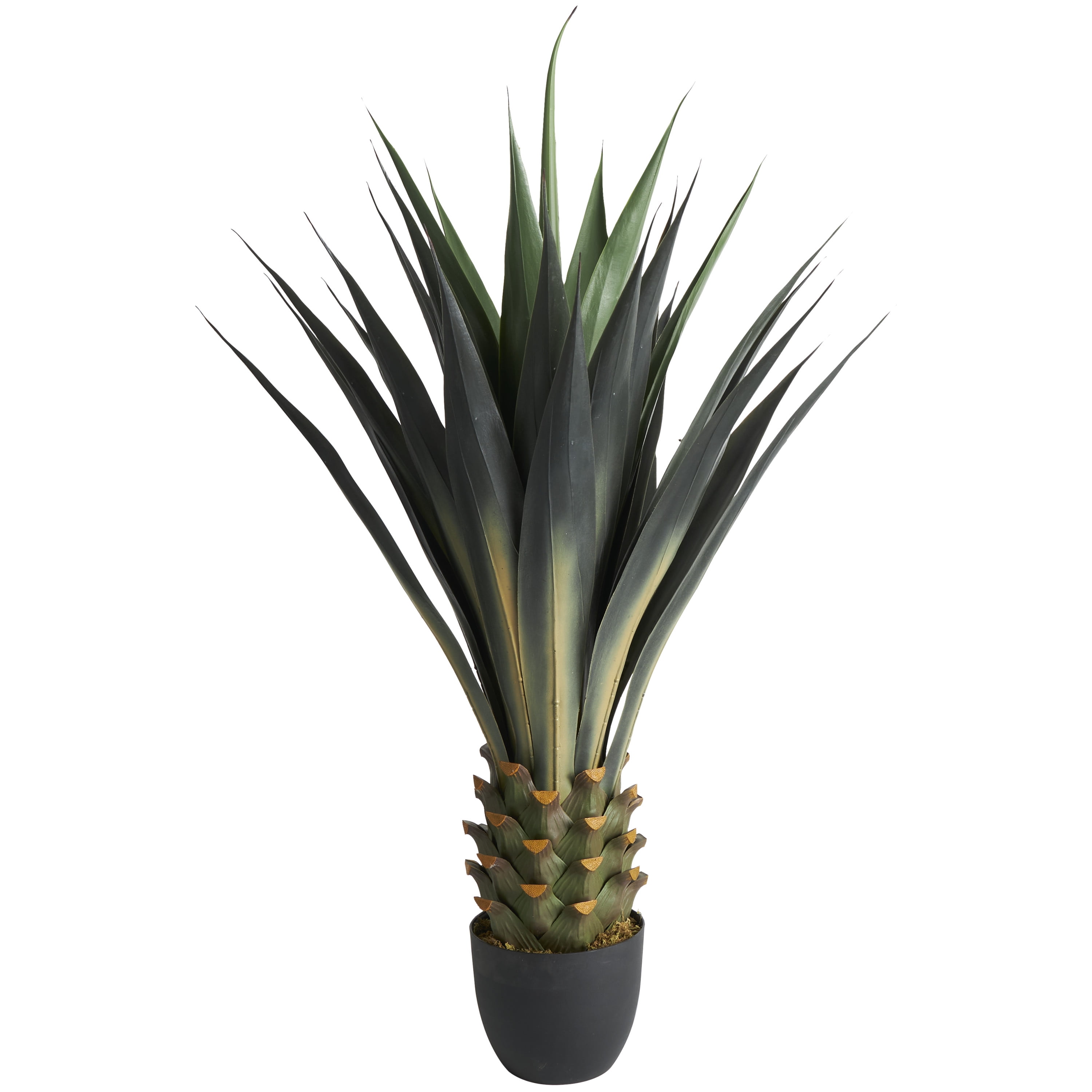 DecMode 47" Artificial Agave Tree in Black Pot