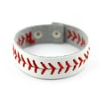 thumbnail image 6 of Genuine Leather Baseball Wristband Team Bracelet Red Line Softball Sport Jewelry, 6 of 9
