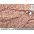 thumbnail image 2 of Soimoi Poly Georgette Fabric Leaves & Floral Block Decor Fabric Printed Yard 52 Inch Wide, 2 of 3