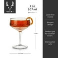 thumbnail image 4 of Viski Admiral Coupe Glasses, Manhattan Champagne Glasses, 7 oz, Set of 2, 4 of 6
