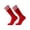 Red, variant on Men Women Two Striped Mid Calf Athletic Sports Socks Breathable Polyester Socks for Football Basketball Cycling Training Daily Wear,1 Pair,Black