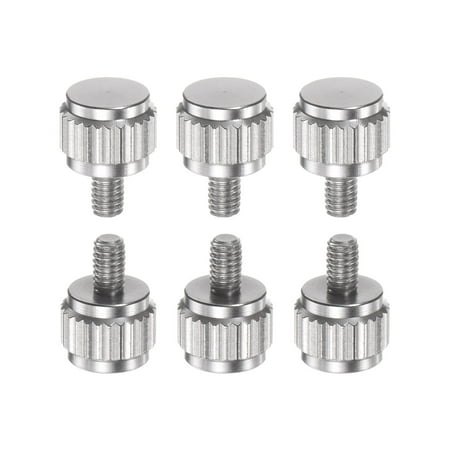 

Uxcell 10pcs Round Flat Head Knurled Thumb M2.5x4mm Hand Clamping Threaded Screws Knob Bolts for Vernier Calipers