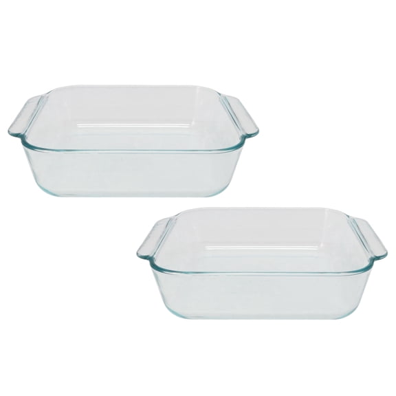 Pyrex 222 2-Quart Glass Baking Dish (2-Pack)