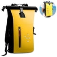 thumbnail image 1 of 1 pieza Mochila impermeable Bolsa seca Sacos secos de 25 L Cierre enrollable resistente de PVC 500D con bolsillo con cremallera con funda impermeable para teléfono para kayak Rafting Canotaje Acampar, 1 of 8
