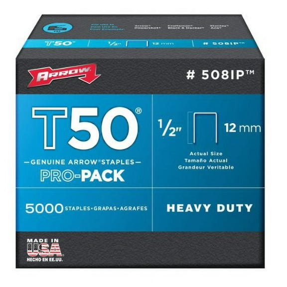 5K T50 1/2" Staples, Pack of 6