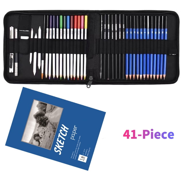 Set de Lápices de Colores Profesionales TFixol 41 Piezas Dibujo y Sketch