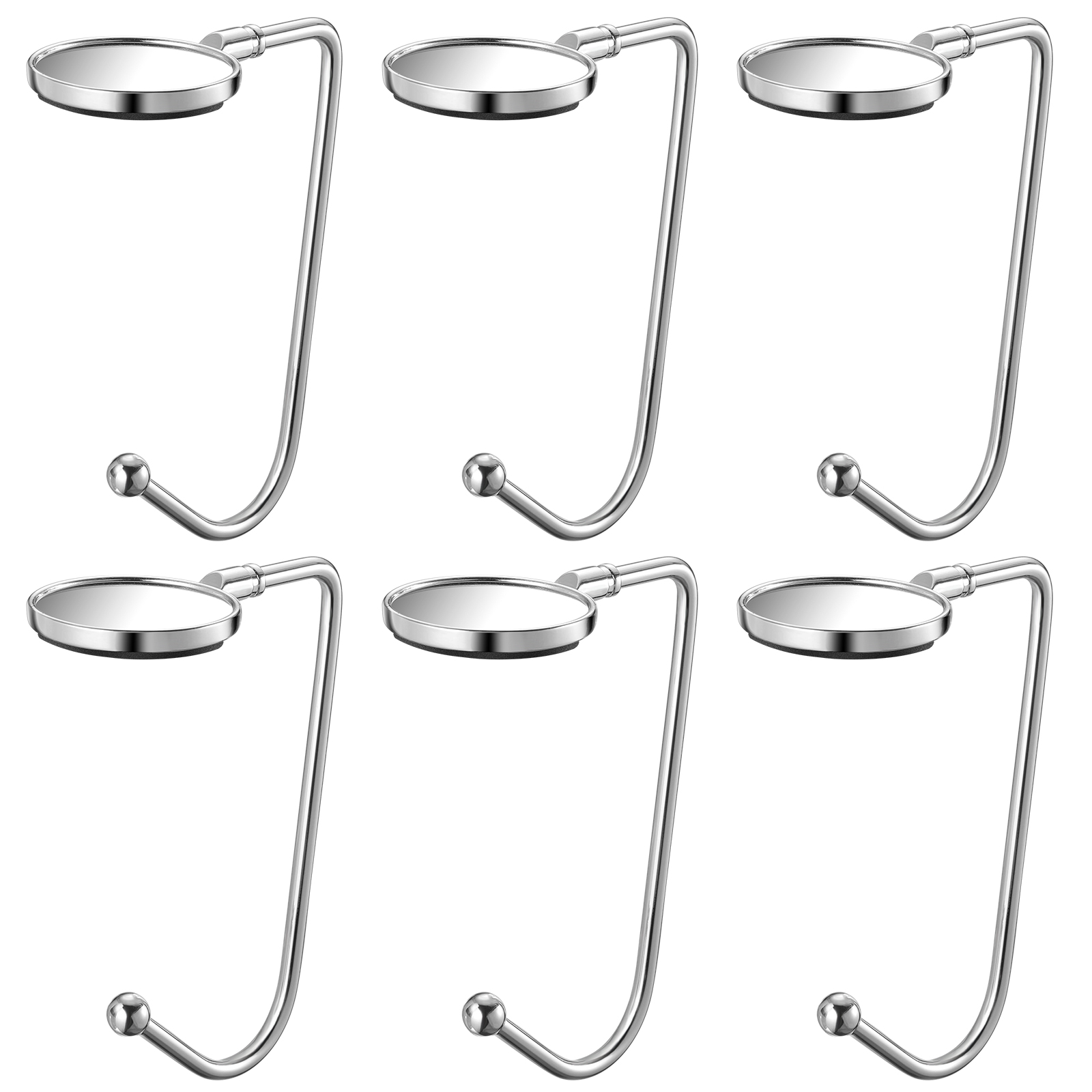 Rosarivae 6PCS Metal Bag Hangers Purse Hooks Christmas Stocking Handbag