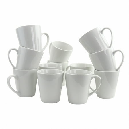 Mug White Rat - Gibson Home Noble Court 12 Piece 12 oz. Mug Set in White