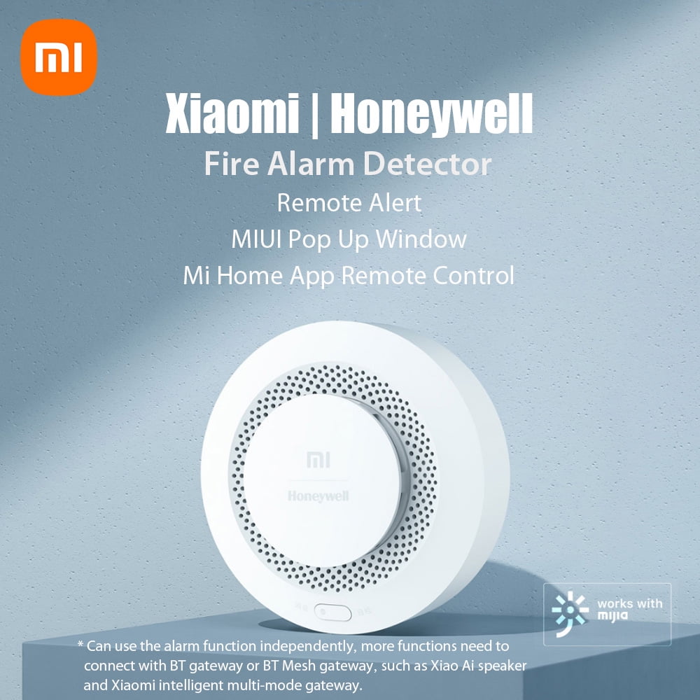 Buy Xiaomi Smoke Detector, Fire Alarm MIUI Alarm Mi Home APP Remote Silence Control Smart