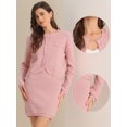 thumbnail image 2 of DARING DIVA Women's 2 Pcs Business Casual Sweater Jacket and Skirt Set XS Pink, 2 of 6