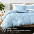 thumbnail image 3 of Bare Home 5-Piece Bed-in-a-Bag - Twin, Light Blue with White Sheet Set, 3 of 8