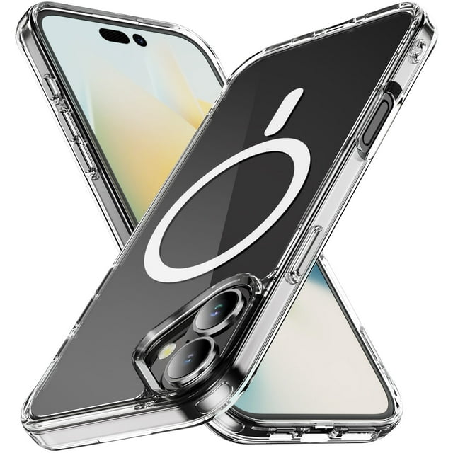 Nakedcellphone Étui Transparente pour Apple iPhone 16, Acrylique Transparent - Compatible avec MagSafe