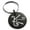 Black, variant on Stainless Steel Reiki Shanti Peace Engraved Small Medallion Circle Charm Keyring Celtic 25mm