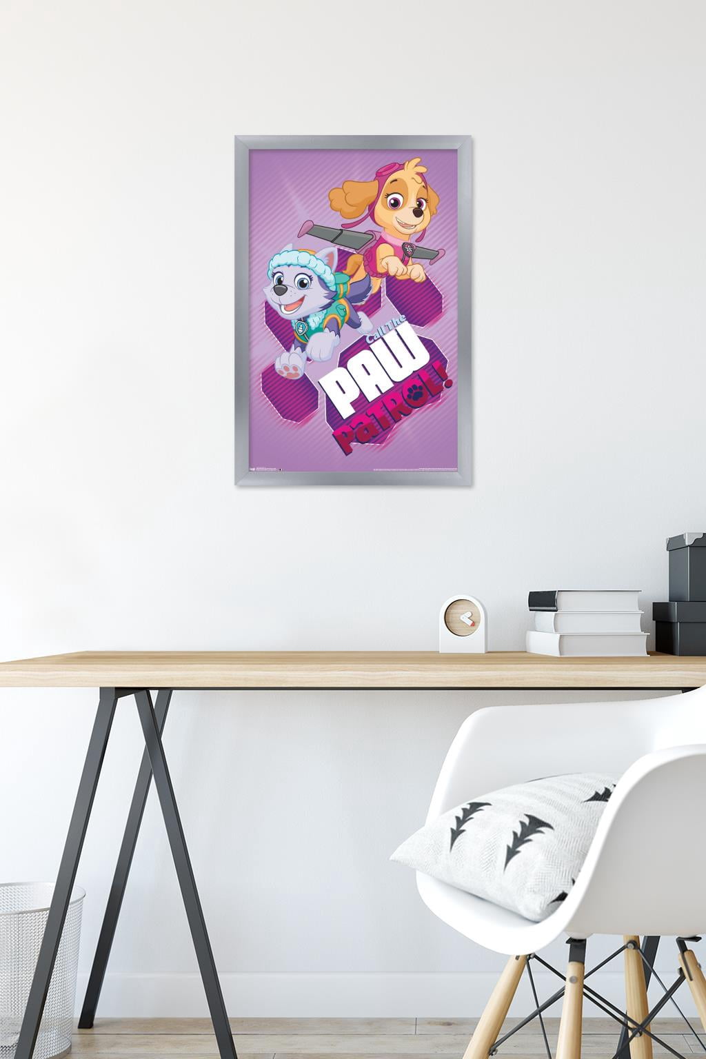 Nickelodeon Paw Patrol - Call Wall Poster, 14.725" x 22.375", Framed
