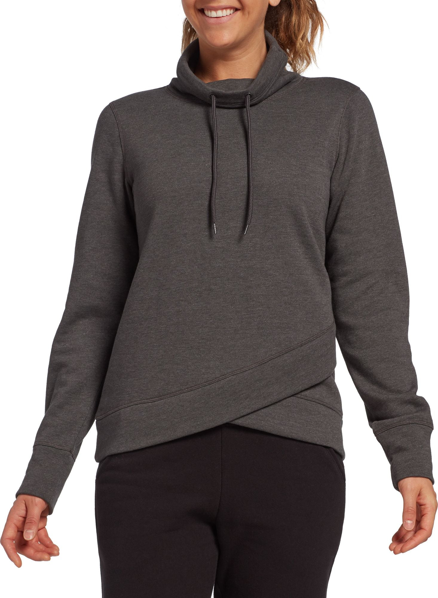 women's funnel neck sweatshirt