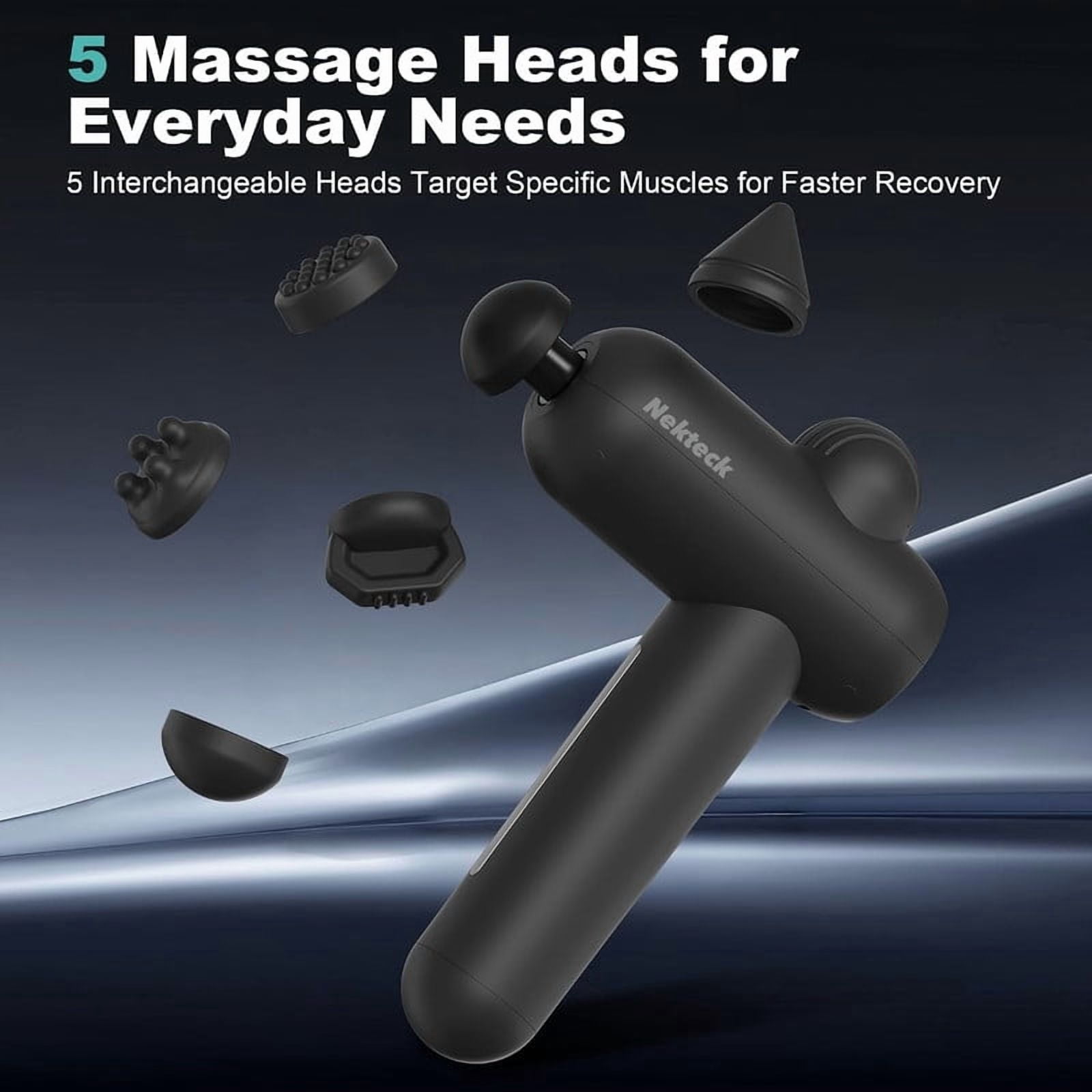 Nekteck Deep Tissue Massage Gun for Athletes, Percussion Muscle