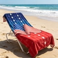 thumbnail image 3 of Patriotic Beach Towel 250th Anniversary 4th of July Independence Day Fireworks Stars Soft Towels for Travel Swimming Bath A, 3 of 7