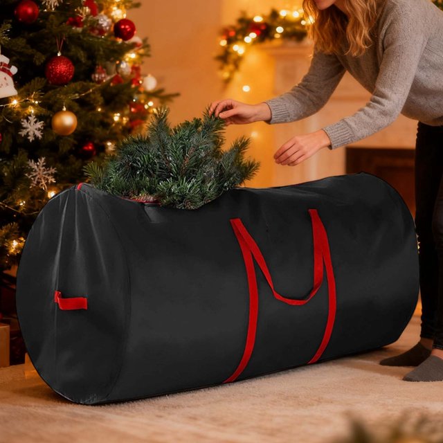 BKER Heavy Duty Storage With Reinforced Handles For Holiday Spruce And Organization