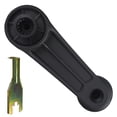 thumbnail image 2 of Brock Replacement 2 Pc Set Black Plastic Window Crank w/ Handle Clip Removal Tool Compatible with 1991-1995 Caravan Town & Country Voyager 4415820 76879, 2 of 2