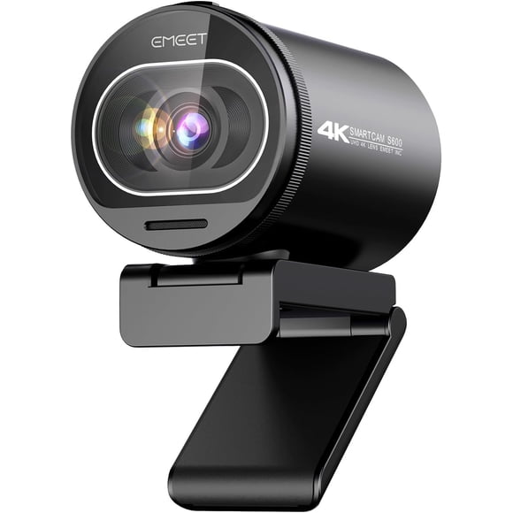 4K Webcam for Streaming - 1/2.55'' Sensor, PDAF Autofocus, 1080P@60FPS, 2 Noise Reduction Mics, Built-in Privacy Cover, 73° FOV, Streaming Camera for Live Commerce/Gaming/Beauty