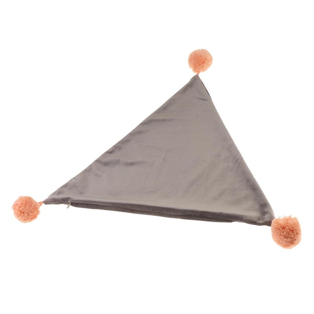 Funda de Almohada de Tiro Yotijar Suave de Cojín Para sofá cama hogar oficina Exterior Triangle_Grey