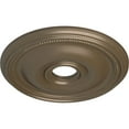 thumbnail image 3 of Ekena Millwork 18 1/8"OD x 3 3/4"ID x 1 1/8"P Bradford Ceiling Medallion (Fits Canopies up to 4 3/8"), Hand-Painted Warm Silver, 3 of 6