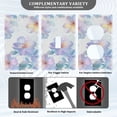 thumbnail image 3 of Yayeee Toggle Light Switch Wall Plate 1-Gang 4.5"x2.7" Home Decorative Outlet Cover, Pastel Flower Pattern, 3 of 7