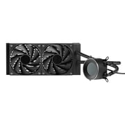KFFKFF Liquid CPU Cooler, Combined CPU Water Cooling System - 120mm PWN Blades, Pump, 1.8 Display, Max 2200RPM CPU Cooling Fan, Skilled Black PC Water Cooler for Intel 115X/1366/2011/1700/1200