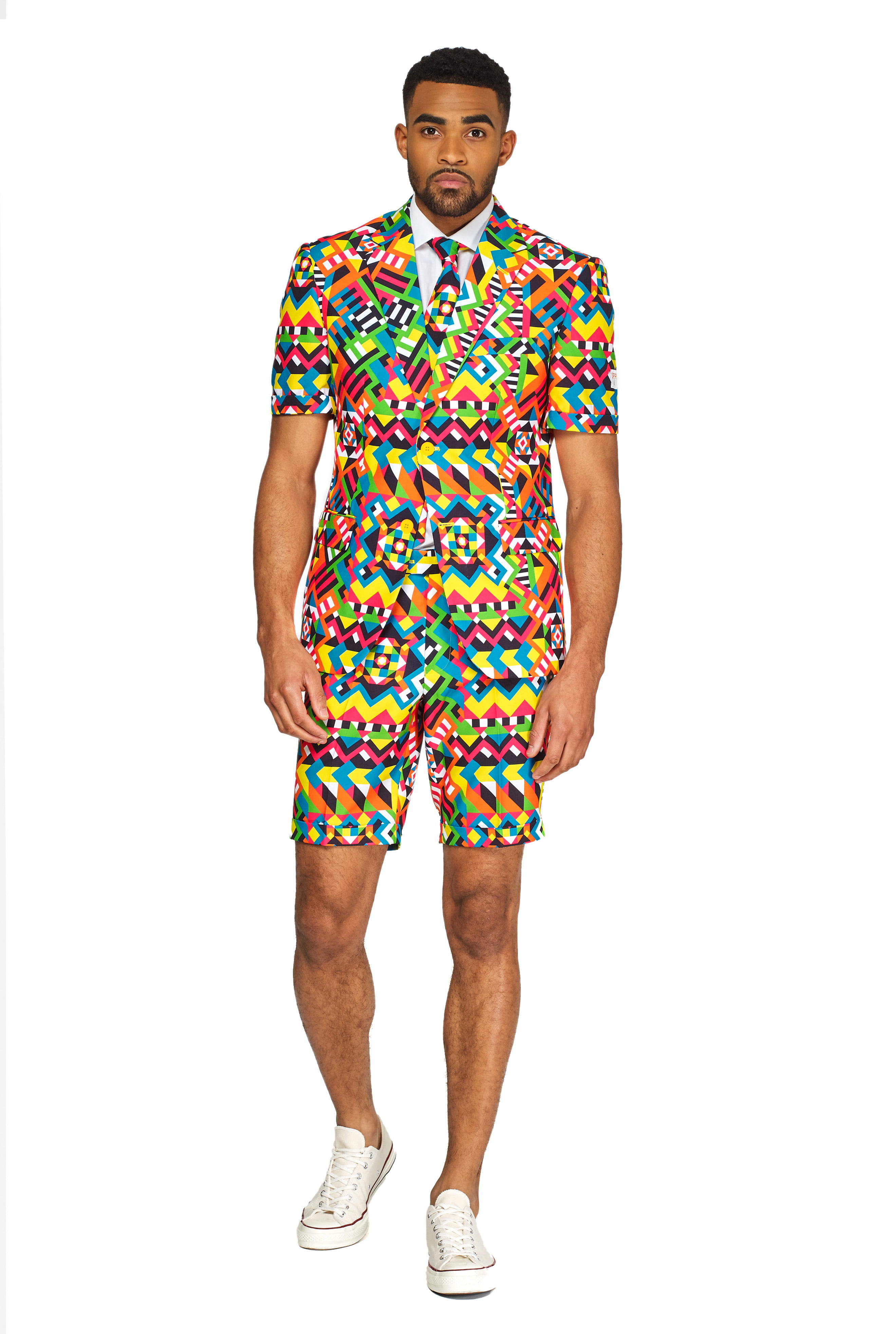 OppoSuits - OppoSuits Men's Summer Abstractive Colorful Suit - Walmart ...
