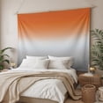 thumbnail image 3 of Burnt Orange Gray Ombre Tapestry for Bedroom Wall Hanging Tapestry, Modern Gradient Abstract Art Ceiling Backdrop Tapestries Poster Blanket Wall Decor for Teens Room Living Room Dorm 51" x 59", 3 of 8