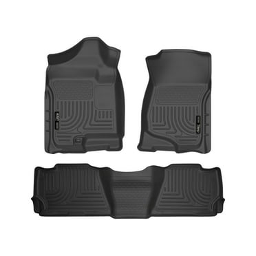 Husky Liners by RealTruck Weatherbeater Floor Mats Fits 2007-2014 Chevrolet Suburban 1500 & GMC Yukon XL1500; 2007-2013 Cadillac Escalade EXT & Chevrolet Avalanche Front & 2nd Row, 3-pc Black-98261