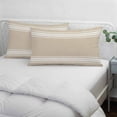 thumbnail image 4 of Beige Striped Pillow Covers 16"x24", Farmhouse Luxurious White Stripes Modern Abstract Art Soft Brushed Breathable Throw Pillow Covers, Pillowcase with Zipper for Couch Sofa Bedroom Living Room, 4 of 9