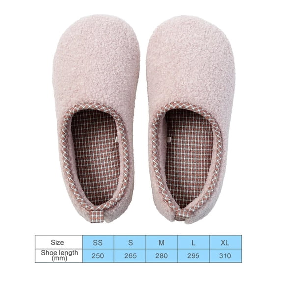 Pantoufles Femmes Hommes Antidérapantes Pantoufles en Coton Intérieur Chambre Hiver Chaussures de Maison Chaudes Douces Confortables Sandales en Peluche Duveteuses Pantoufles de Maison