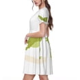 thumbnail image 2 of Disketp Hunting Frog para Vestido de Manga Corta para Mujeres, Vestidos de Verano para Mujeres, Casual y Holgado para la Playa, 2 of 6