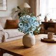 thumbnail image 4 of 1Pcs Light Blue Realistic Peonies Artificial Flowers Silky Peony Arrangements Vase Bouquet for Wedding Table Centerpiece Indoor Home Decor, 4 of 4