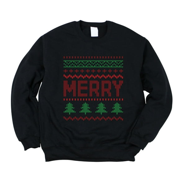 Ugly Sweater Merry - Women's Graphic Sweatshirt