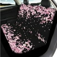 thumbnail image 3 of Uorisanigo Cherry Blossom Print 14 Pieces Car Seat Covers Full Set with Auto Steering Wheel Cover Cars Headrest Cover Cars Console Cover Seat Belt Pads Keychain Comfortable Soft Fit Car SUV, 3 of 6