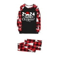 thumbnail image 3 of Penkiiy Matching Christmas Pajamas For Family Xmas Holiday Pjs Elf Plaid Sleepwear Outfit Sets For Women/Men/Couples/Adult 2XL Black, 3 of 5