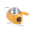thumbnail image 3 of Maquina para derretir chocolate MYRVA Chocolatera Amarillo Mostaza Acero Inoxidable 110V-130V, 3 of 3