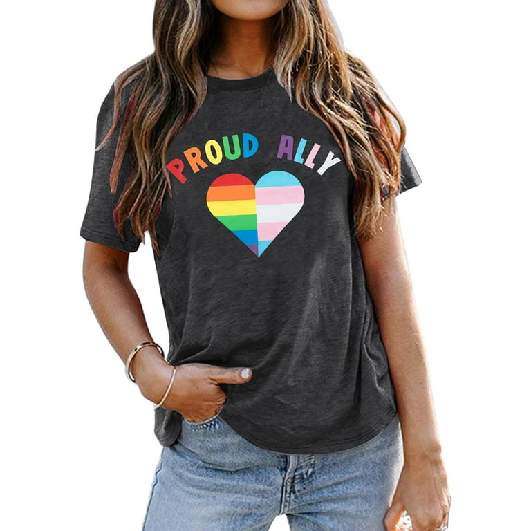 Proud Ally T-Shirt Lgbtq Tee