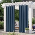 thumbnail image 1 of Cortinas para exteriores con pérgola, cortinas opacas para patio y exteriores, decoración exterior impermeable con protección contra el óxido, 1 of 8