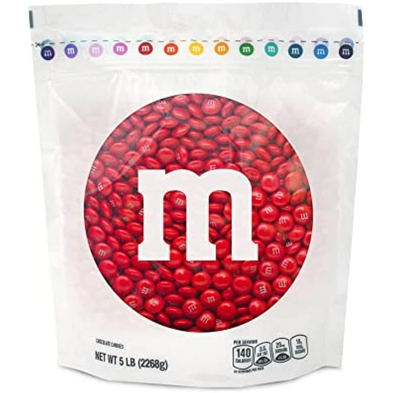  M&M'S Peanut Red Chocolate Candy - 2lbs of Bulk Candy