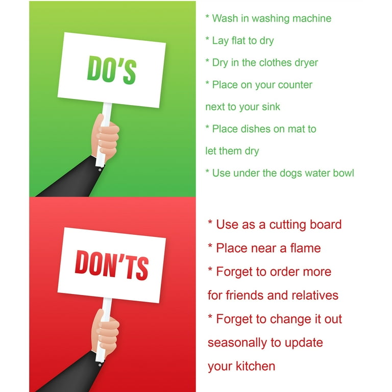 Dish drying mat washing instructions hotsell