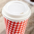 thumbnail image 2 of Restpresso White Plastic Coffee Cup Lid - Fits 8, 12, 16 and 20 oz - 500 count box, 2 of 2