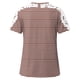 thumbnail image 2 of Camisas de Manga Corta para las Mujeres Impresión Cuello Redondo Suéter Encaje Camisa, Blusa de Verano Casual para las Mujeres, 2 of 5