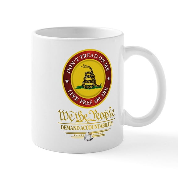 CafePress - DTOM We The People - 11 oz Ceramic Mug - Novelty Coffee Tea Cup