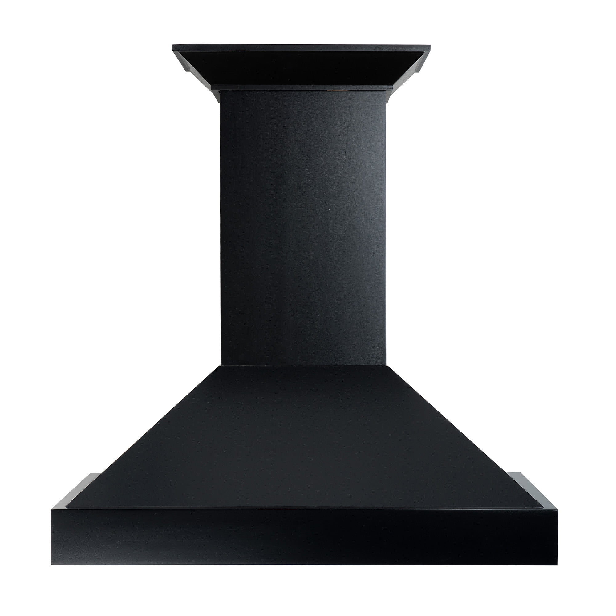 ZLINE 36 in. Wooden Wall Mount Range Hood in Black Includes Motor
