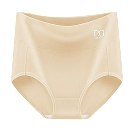 VMESZQFG Seamless Panties for Women Underpants Breathable Briefs for Women High Elasticity Cotton Thread Underwear For Women Pure Cotton Cut Wavy Edge Mid Waist Triangle Underwear for Women Cotton